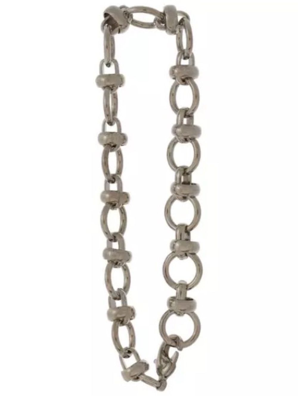New 8” Metal Gallery Round Link Bracelet